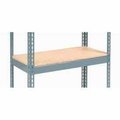 Global Equipment Additional Shelf Level Boltless Wood Deck 36"W x 18"D - Gray 601909A